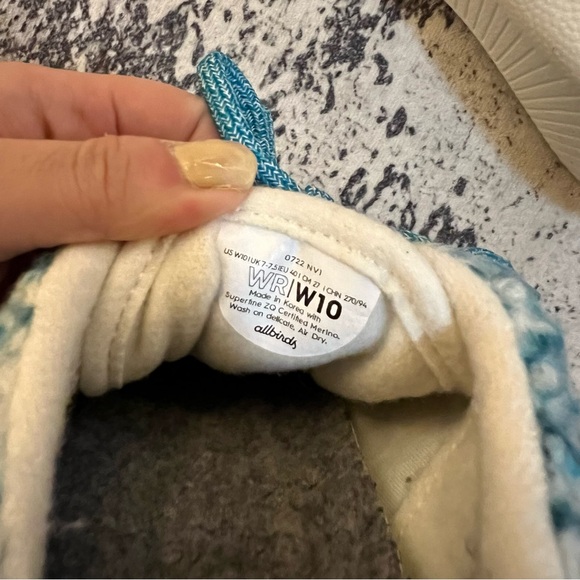 Allbirds Women's Wool Runner Fluffs in the Thrive Teal/Deep Emerald colorway - Picture 13 of 14